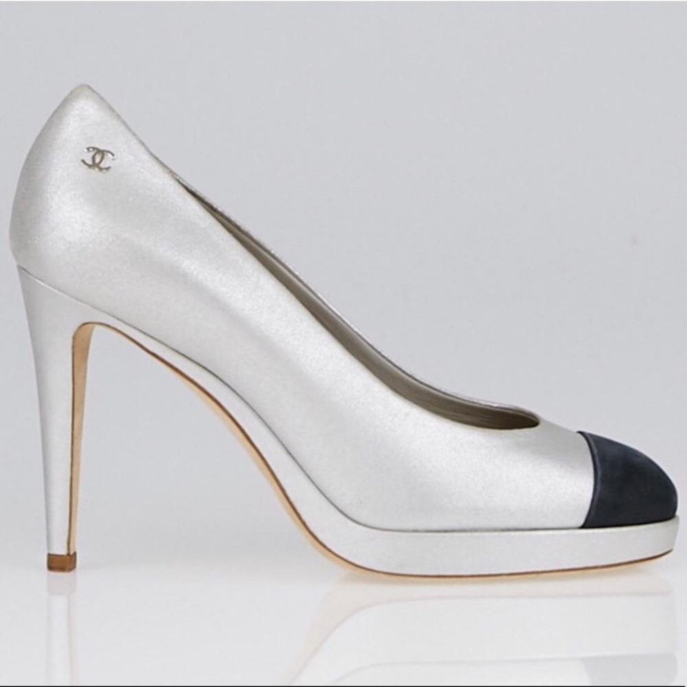 Authentic Chanel Cap Toe Pumps